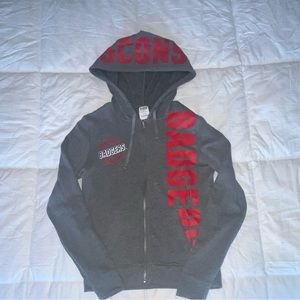 PINK Wisconsin Badgers Zip Up